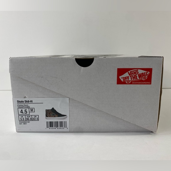 Vans Skate Sk8-Hi Paisley Raven Sneakers - Picture 6 of 7